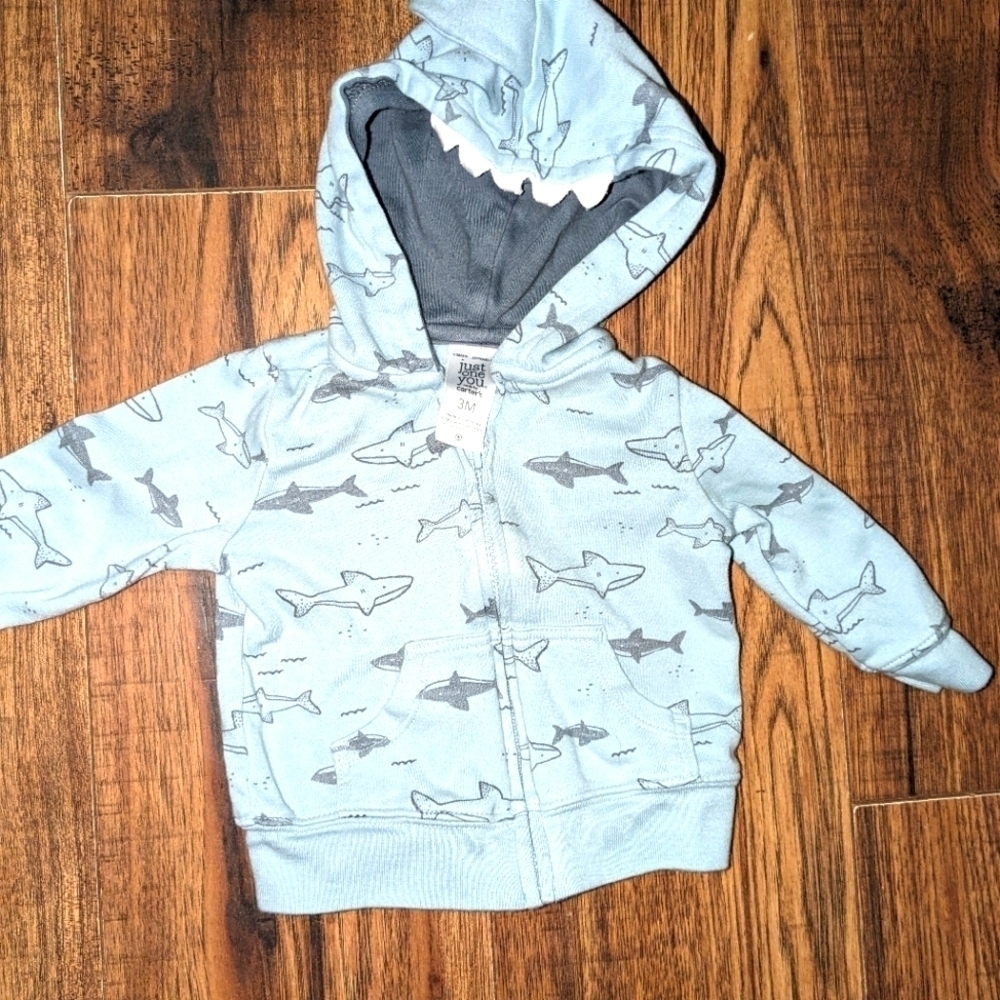 Carter's light weight Shark Jacket Size 3M